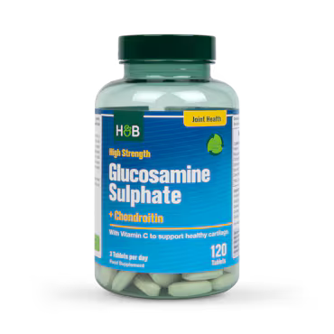 Holland & Barrett High Strength Glucosamine Sulphate & Chondroitin 120 Tablets_0