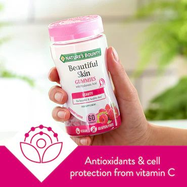 Nature's Bounty Beautiful Skin Raspberry Flavour 60 Gummies_3