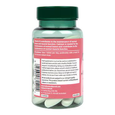 Holland & Barrett Calcium + Vitamin D 600mg 60 Tablets_2