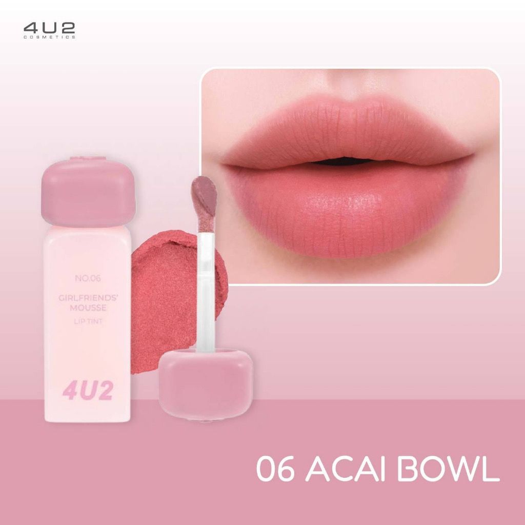 4U2 💖MOUSSE LIP TINT ลิปทินต์💄#07 #06_2