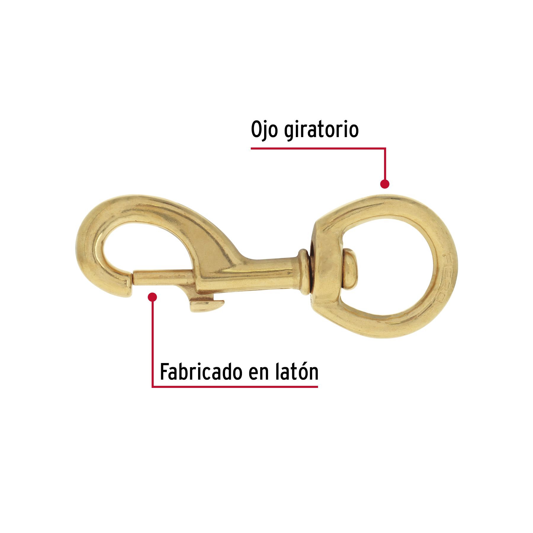 Bandola destorcedora de latón 1-1/8', FIERO_2