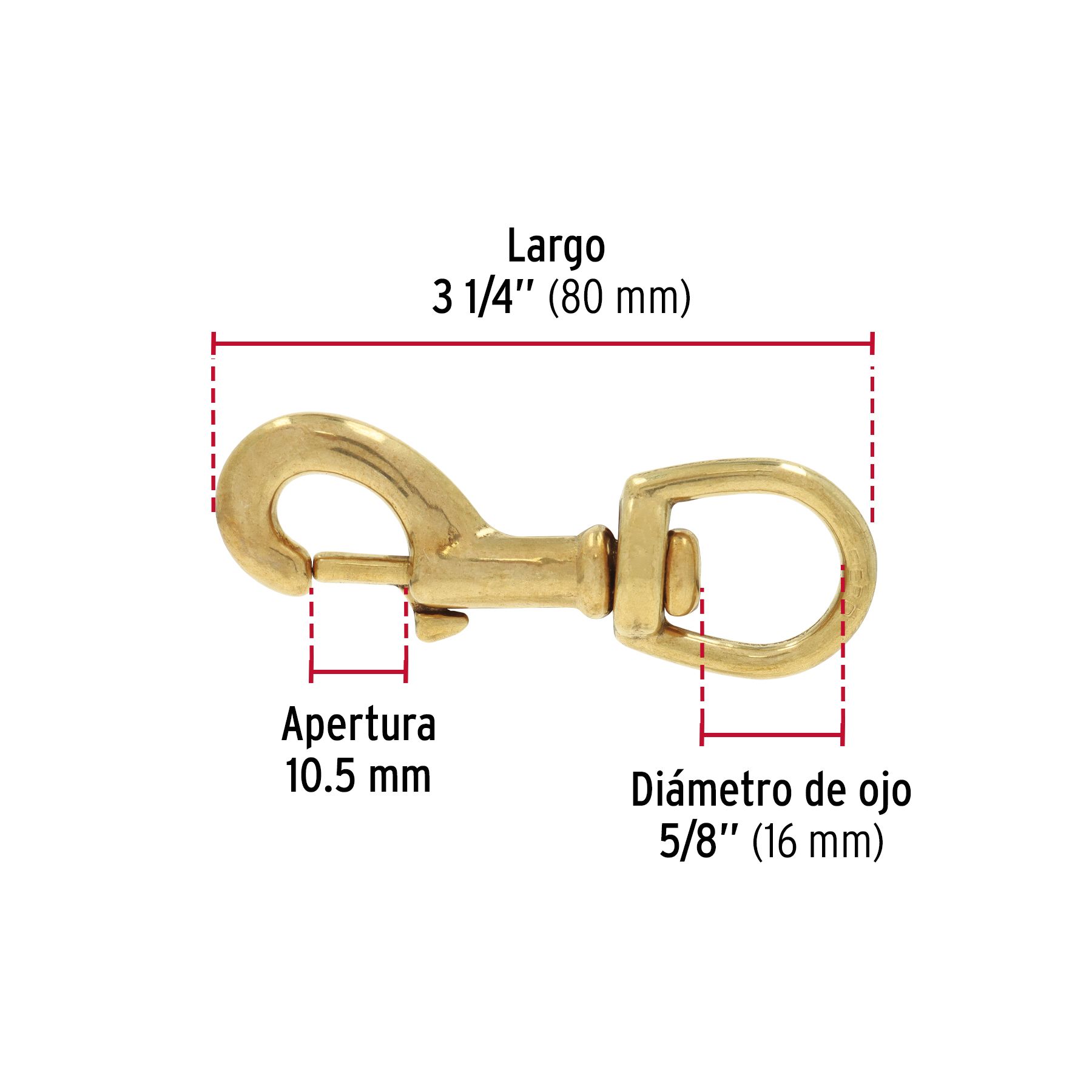 Bandola destorcedora de latón 5/8', FIERO_2