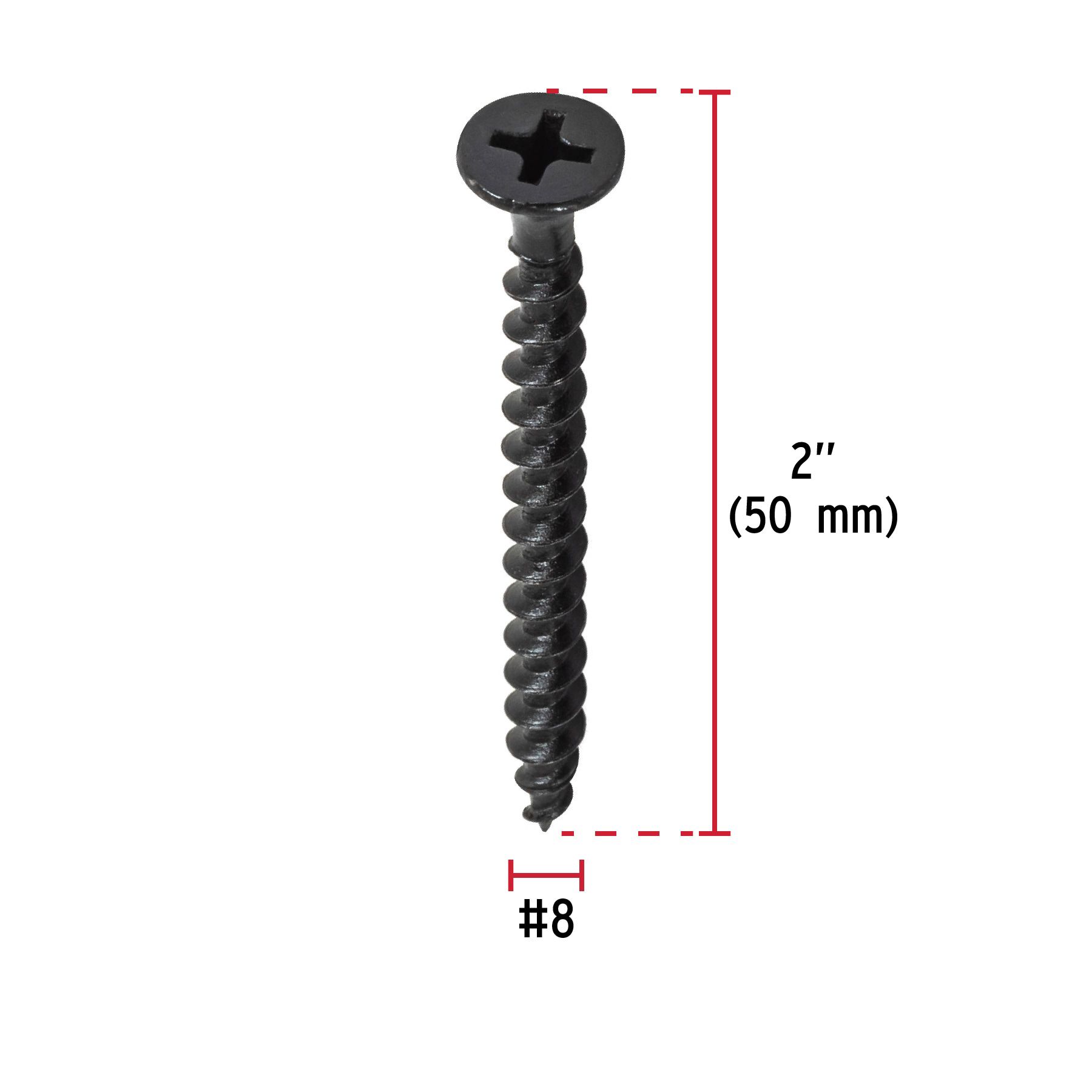 Blíster con 10 pijas multiusos, #8 x 2' , FIERO_1