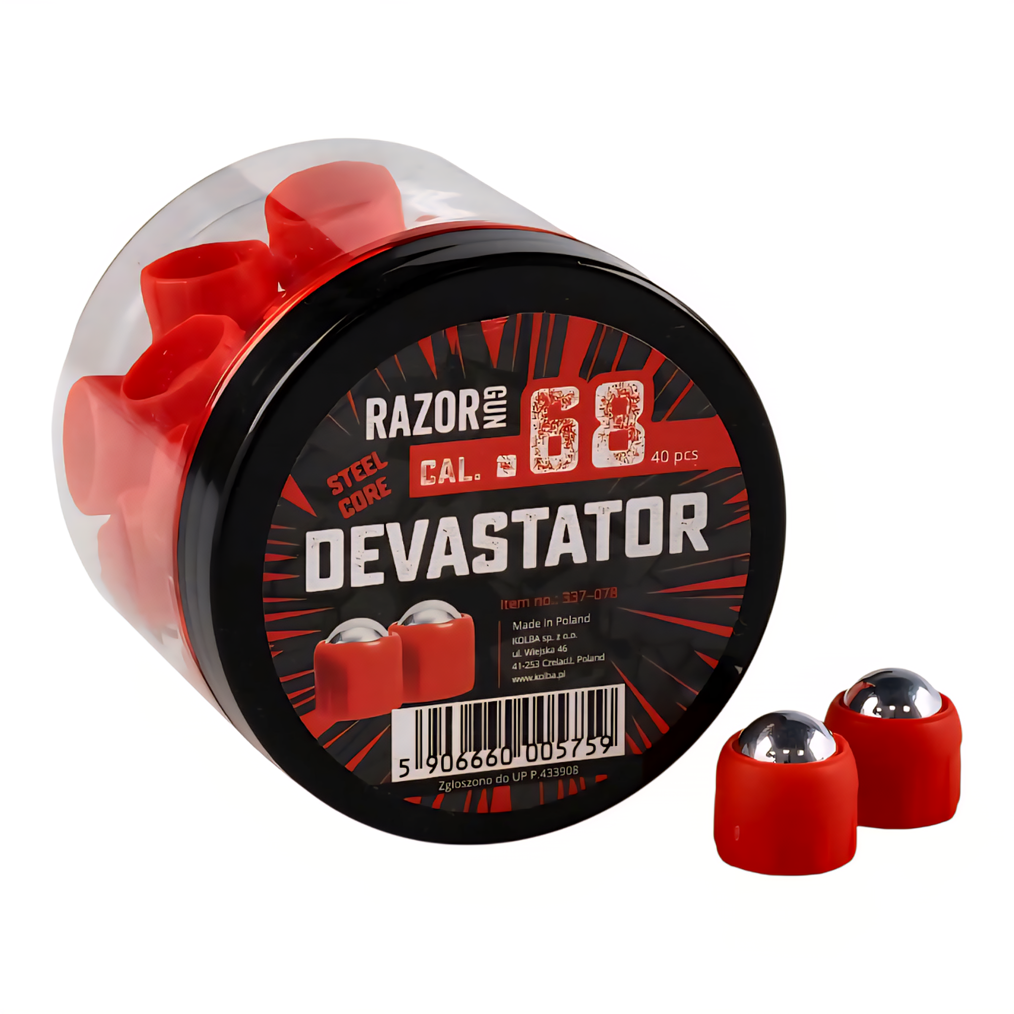 Billes Acier Razor Gun Devastator Cal .68 (x40)_0