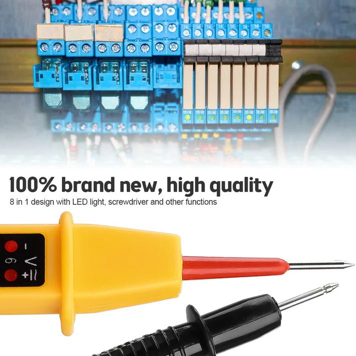 3 in 1 AC DC Voltage Test Pen Polarity Current Tester Detector Auto Electrical LED Voltage Meters Instruments Tool (10007603)_1