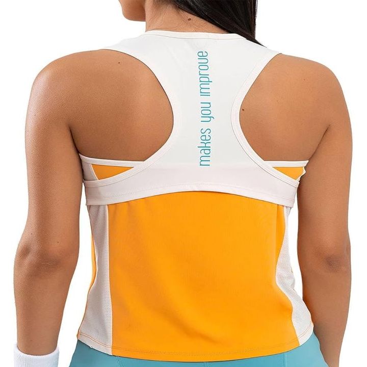 NOX Women's Tank Top Pro Mock Orange Degraded_1