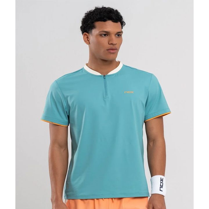 NOX Men's Polo Shirt Pro Dusty Turquoise_1