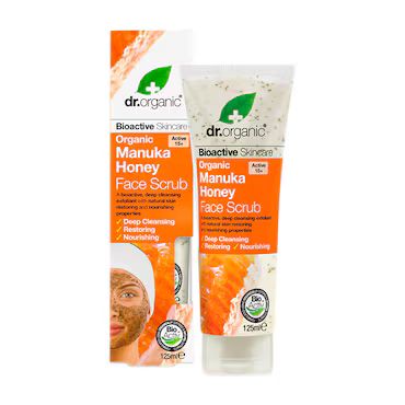 Dr Organic Manuka Honey Face Scrub 125ml_0