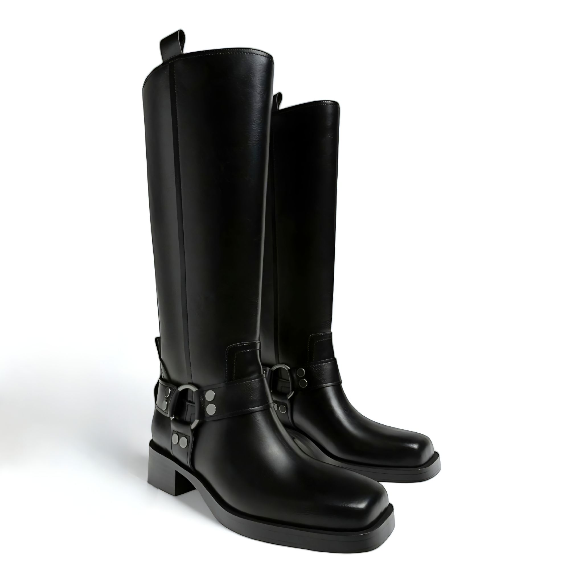 Bottes à plateau - Noir - Stradivarius_2
