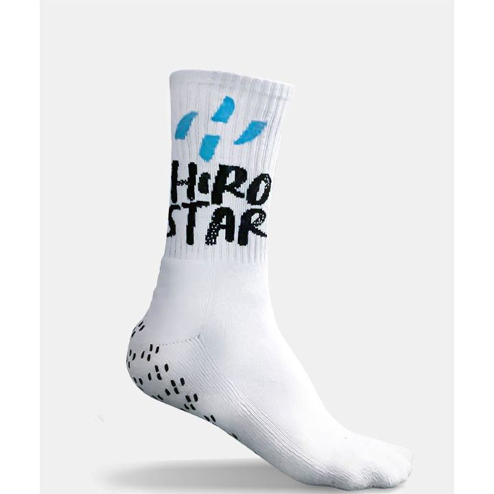 HIROSTAR Grip Force SOCKS,  White_1