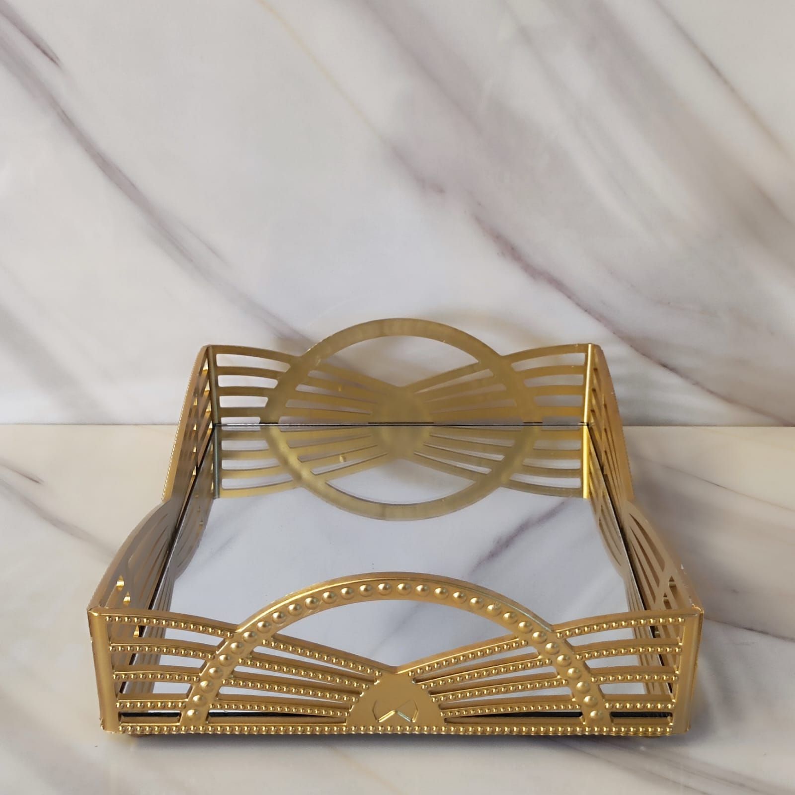 Plateau Miroir Doré - صحن مرآة ذهبية_0