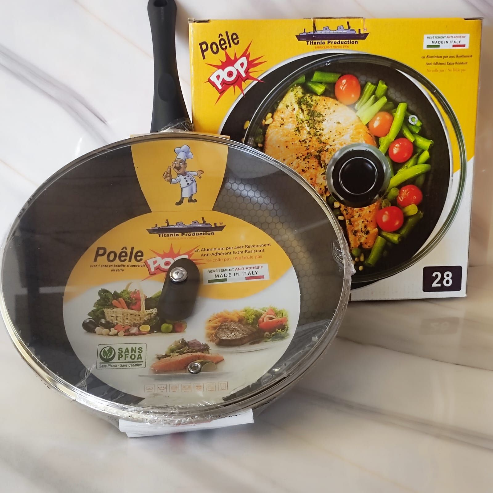 POELE Pan 28cm - طاوة بقطر 28 سم_0