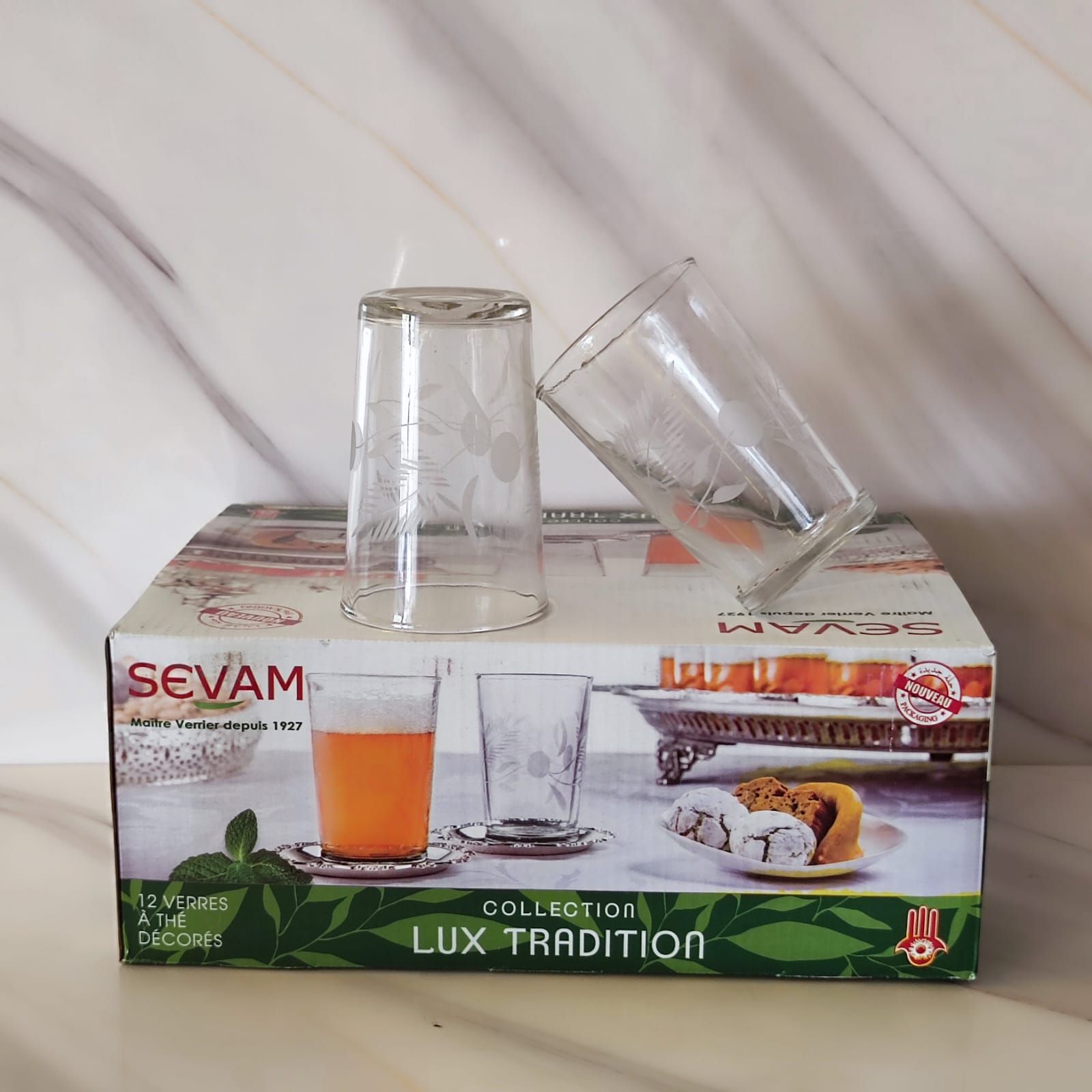 Verres à Thé SEVAM 12 pièces - كؤوس شاي SEVAM 12 قطعة_0