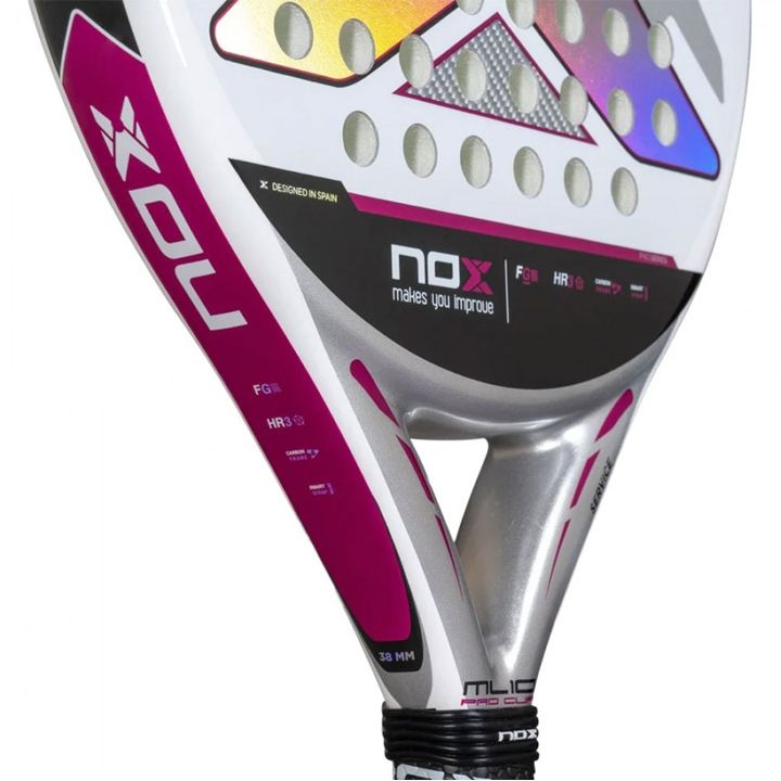 NOX ML10 Pro Cup Silver by Miguel Lamperti Racket_2