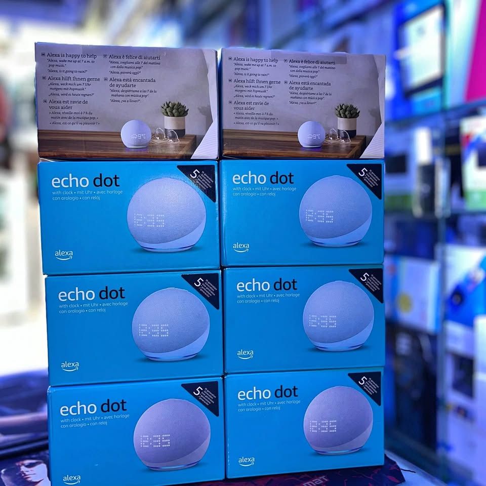 Alexa Echo Dot 5e génération avec horloge_0