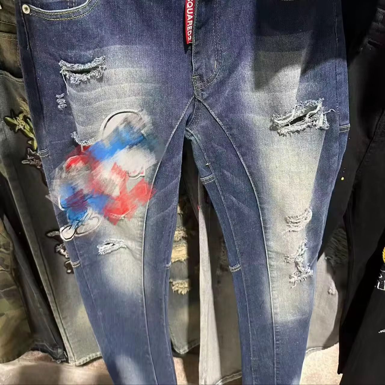New Catalog Trendy Spring Summer 2025 Y2k Clothing Denim Amirys Jeans Pants for Men Vintage Jeans Men Custom Stacked Jeans_1