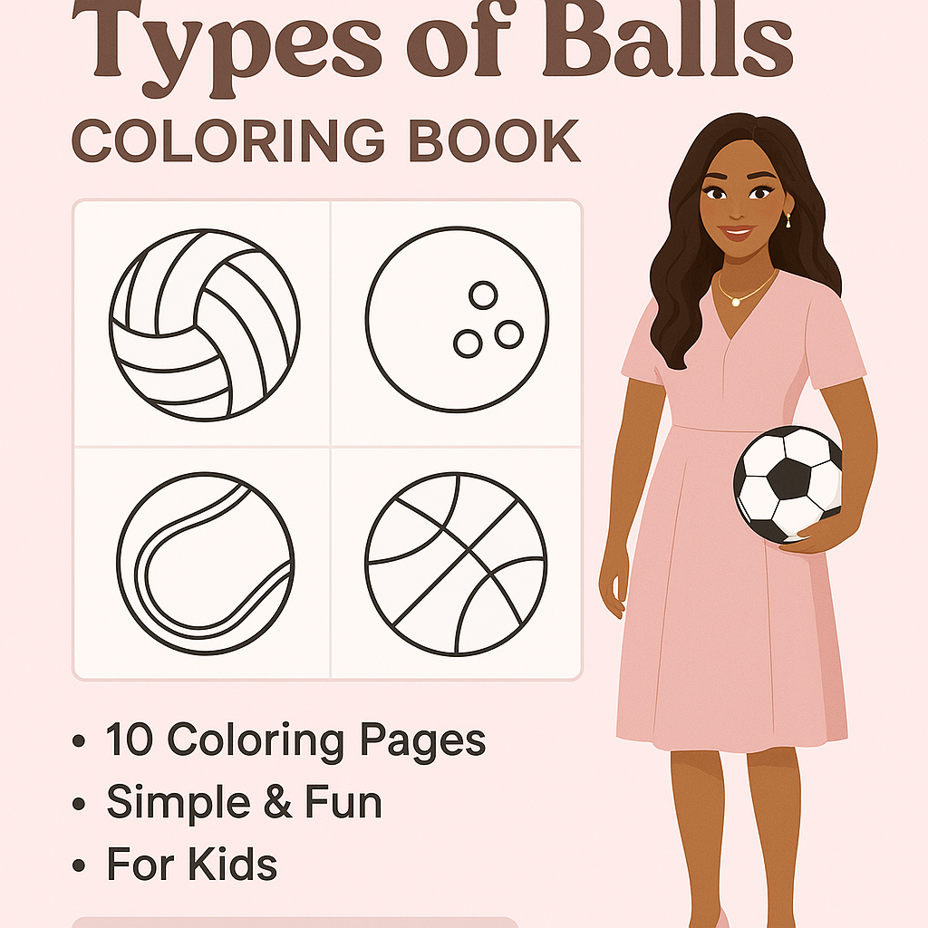 Let’s Learn Balls – Coloring Book for Toddlers & Preschoolers_0