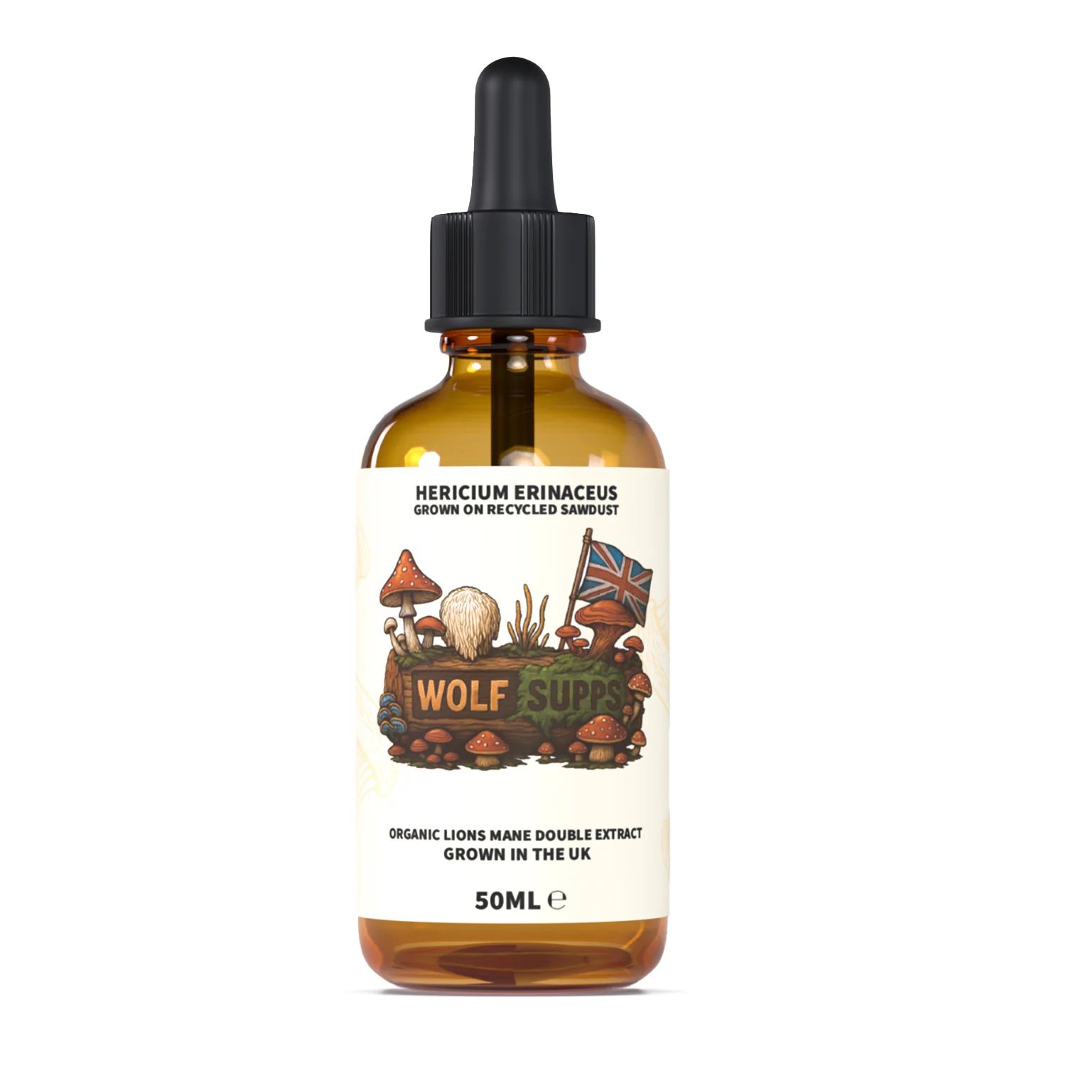 Wolf Supps - Organic Lions Mane Mushroom Extract_0