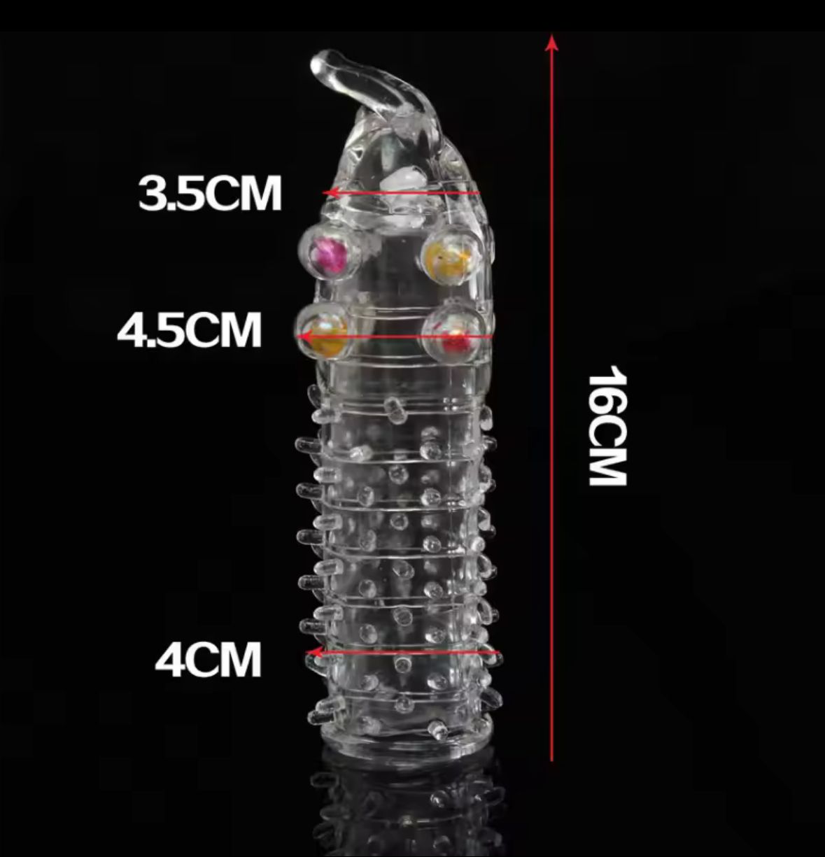 Reusable condom lube Textured Extender Sleeve _3