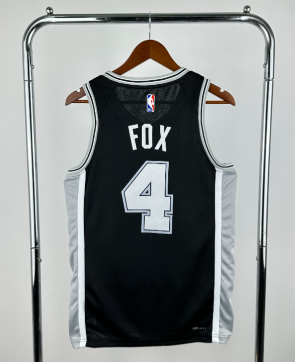 Camiseta De'Aaron Fox San Antonio Spurs_1