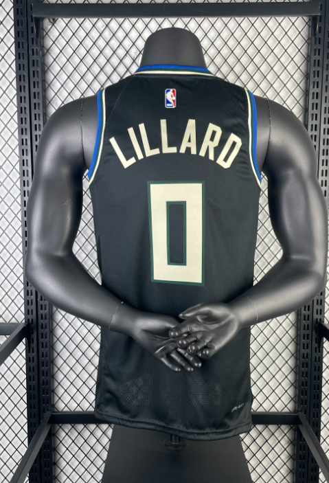 Camiseta Damian Lillard Milwaukee Bucks_3