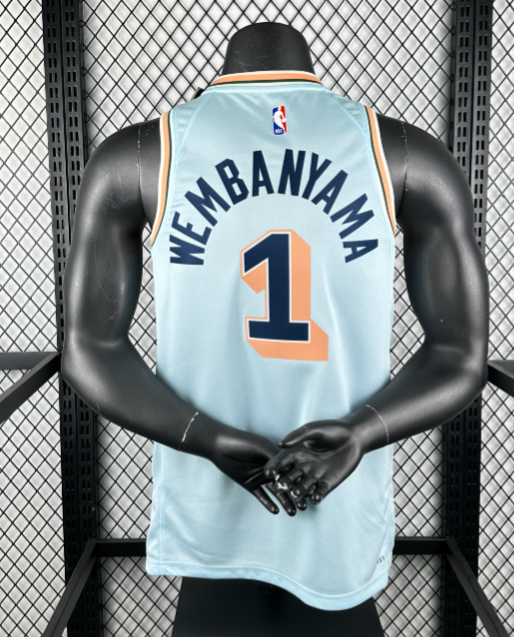 Camiseta Victor Wembanyama San Antonio Spurs_3