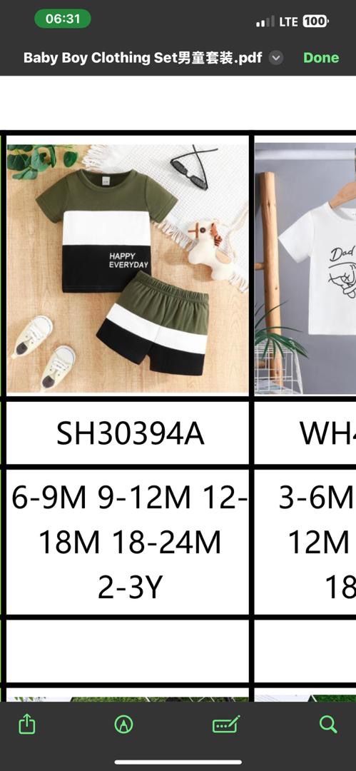 20 pieces of short sleeve suits catalog _6
