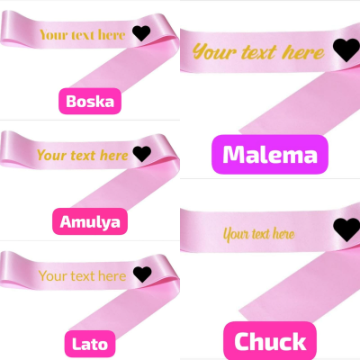 Personalised Satin Sash_2