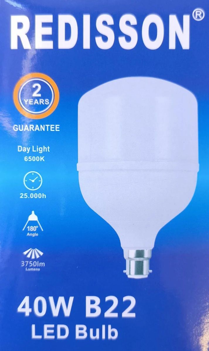 REDISSON 220v AC 40Watt B22 (Push and Twist Type) 6500K Cool White LED Bulb (10007624)_0