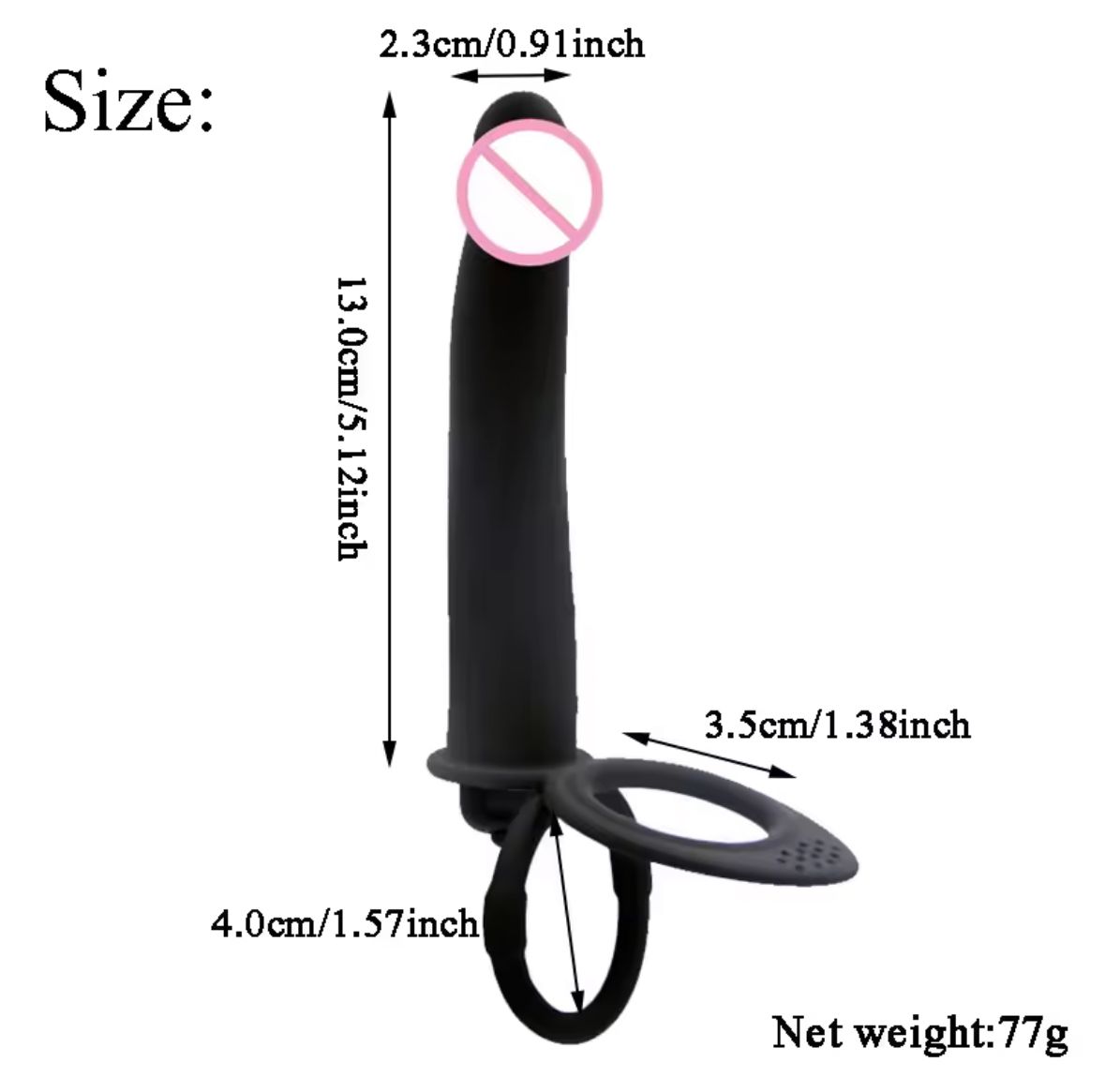 Rechargeable Double Penetration Vibrators Sex Toys For Couples _1