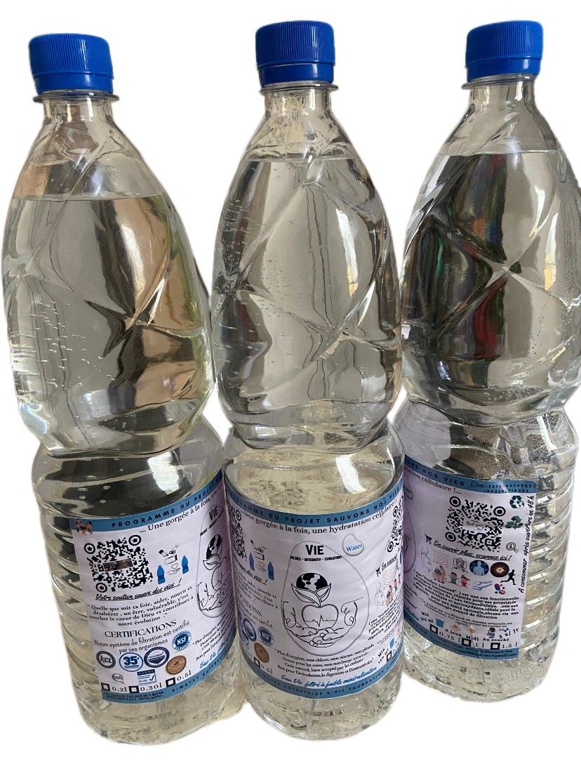 VIE Water- pack Abonnement ! Eau de Vie Naturelle à Faible Minéralisation. 500 Ml (Subventionnée par VIE Foundation) _2