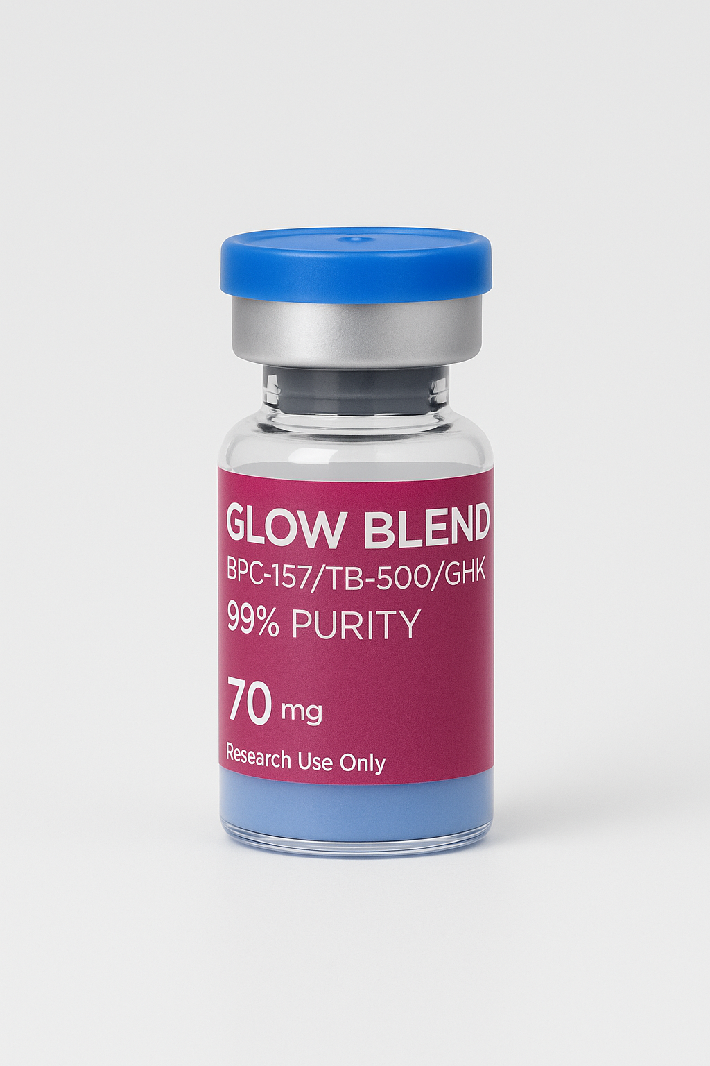THE GLOW STACK (BPC-157 10mg, TB-500 10mg, GHK-CU 50mg) 70mg _0