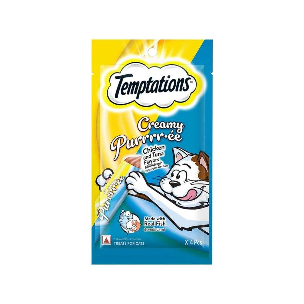  TEMPTATIONS CHCK&TUNA CAT TREAT 12G*4PCS_0