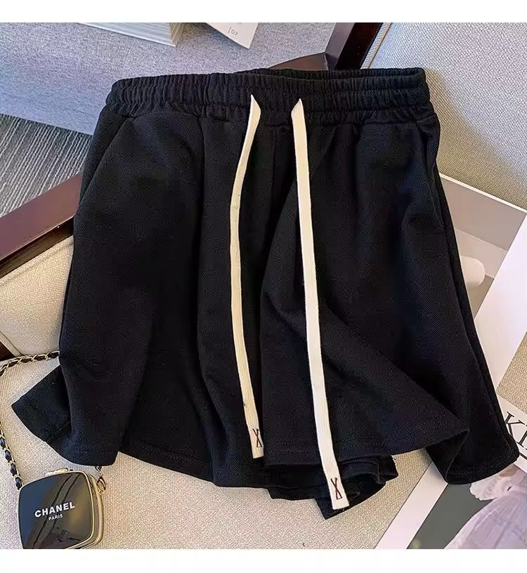 Splice Contrast Women's Top and Shorts Set Fashionable Women's Casual Sets Loose Women's Sportswear Sets_3