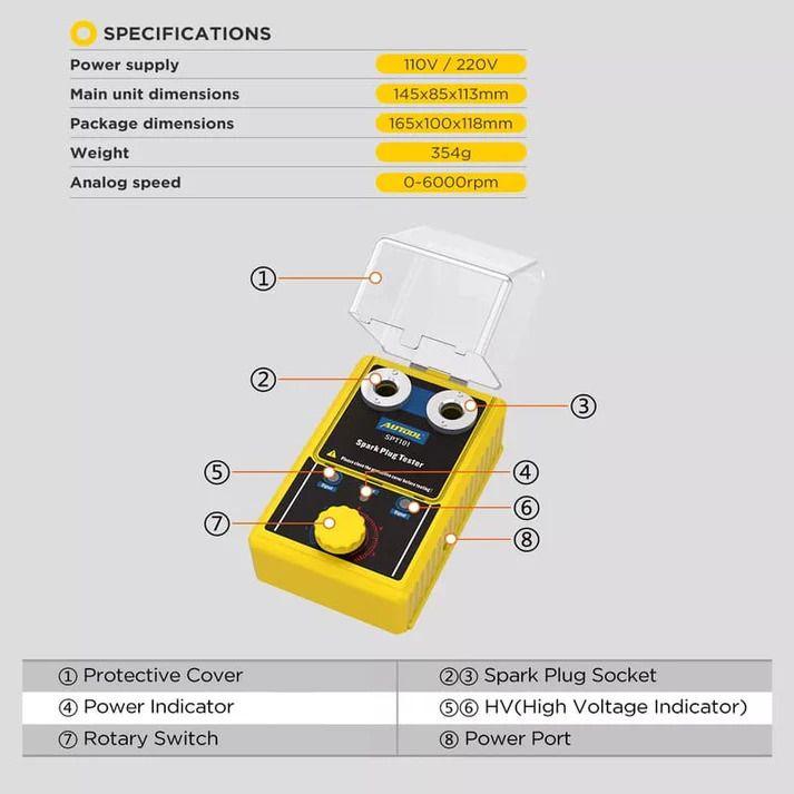 Autool SPT101 Spark Plug Tester with Dual Testing Holes (10005708)_8