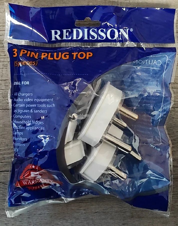 REDISSON 5Pack M-10B 16A 220v 3Pin Plug Top (10007331)_3