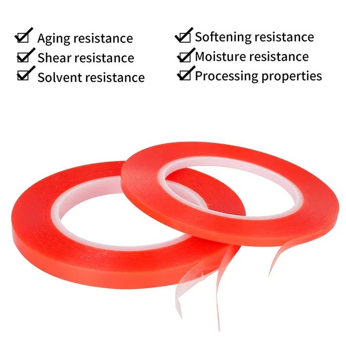 5m Double Sided Adhesive Tape Heat Resistant High Adhesion Transparent PET Tape For DIY Crafts Cell Phone Touch Screen Repair_1