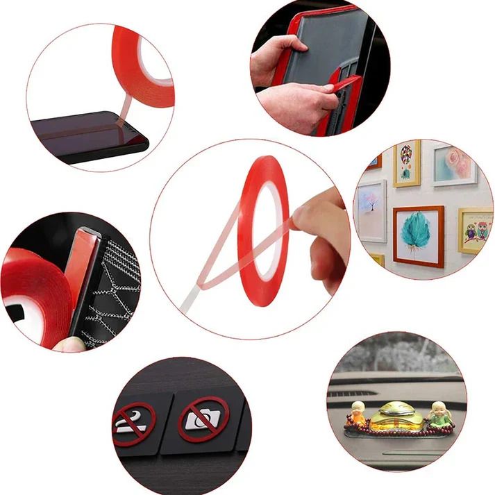 5m Double Sided Adhesive Tape Heat Resistant High Adhesion Transparent PET Tape For DIY Crafts Cell Phone Touch Screen Repair_3