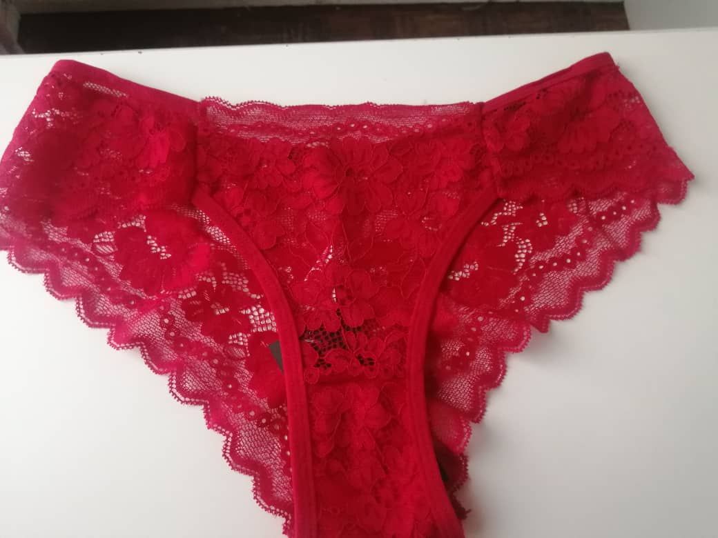Red Lace pant_1