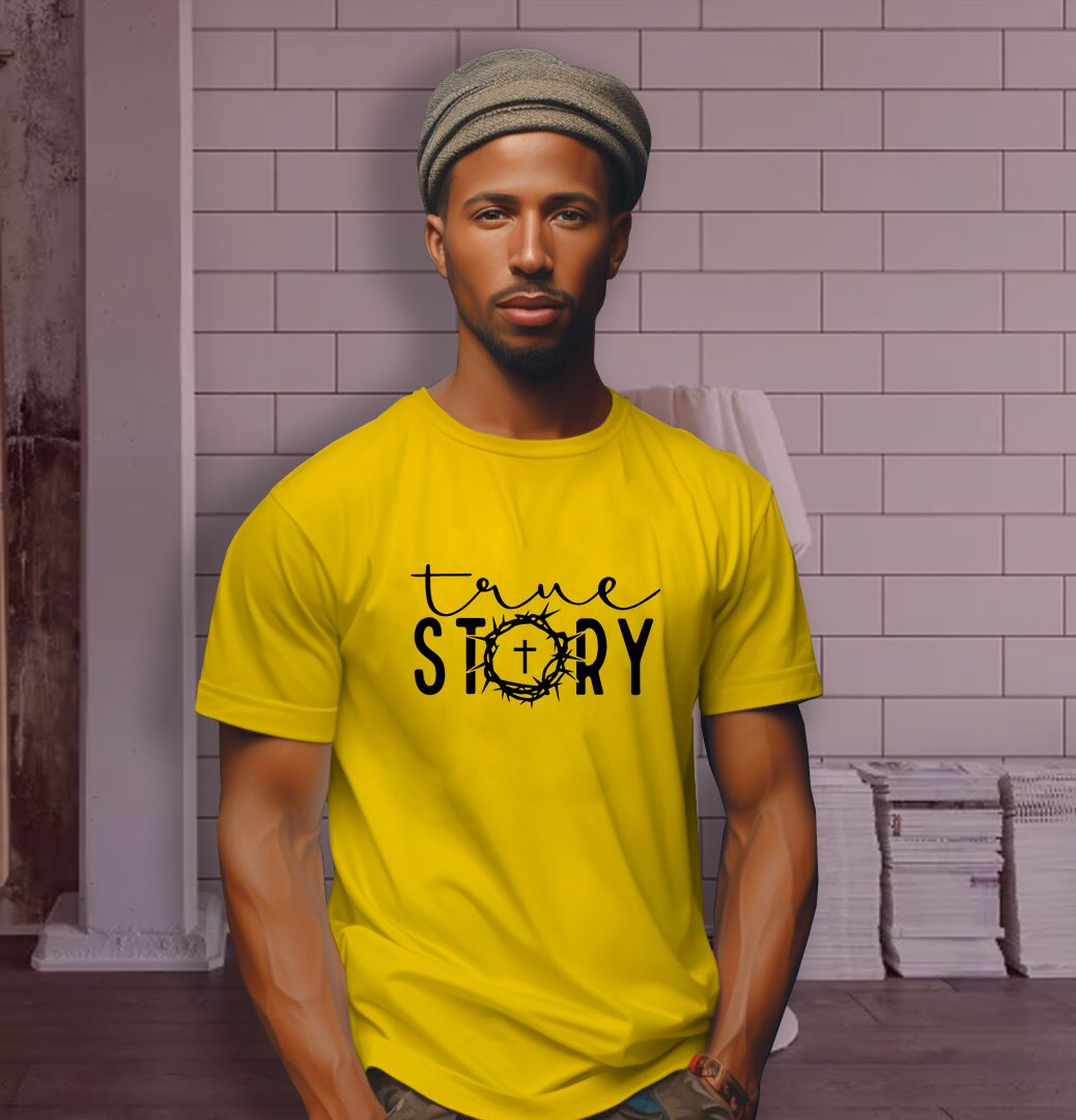 📝 True Story – Bold Faith T-Shirt That Declares the Gospel with Style_3