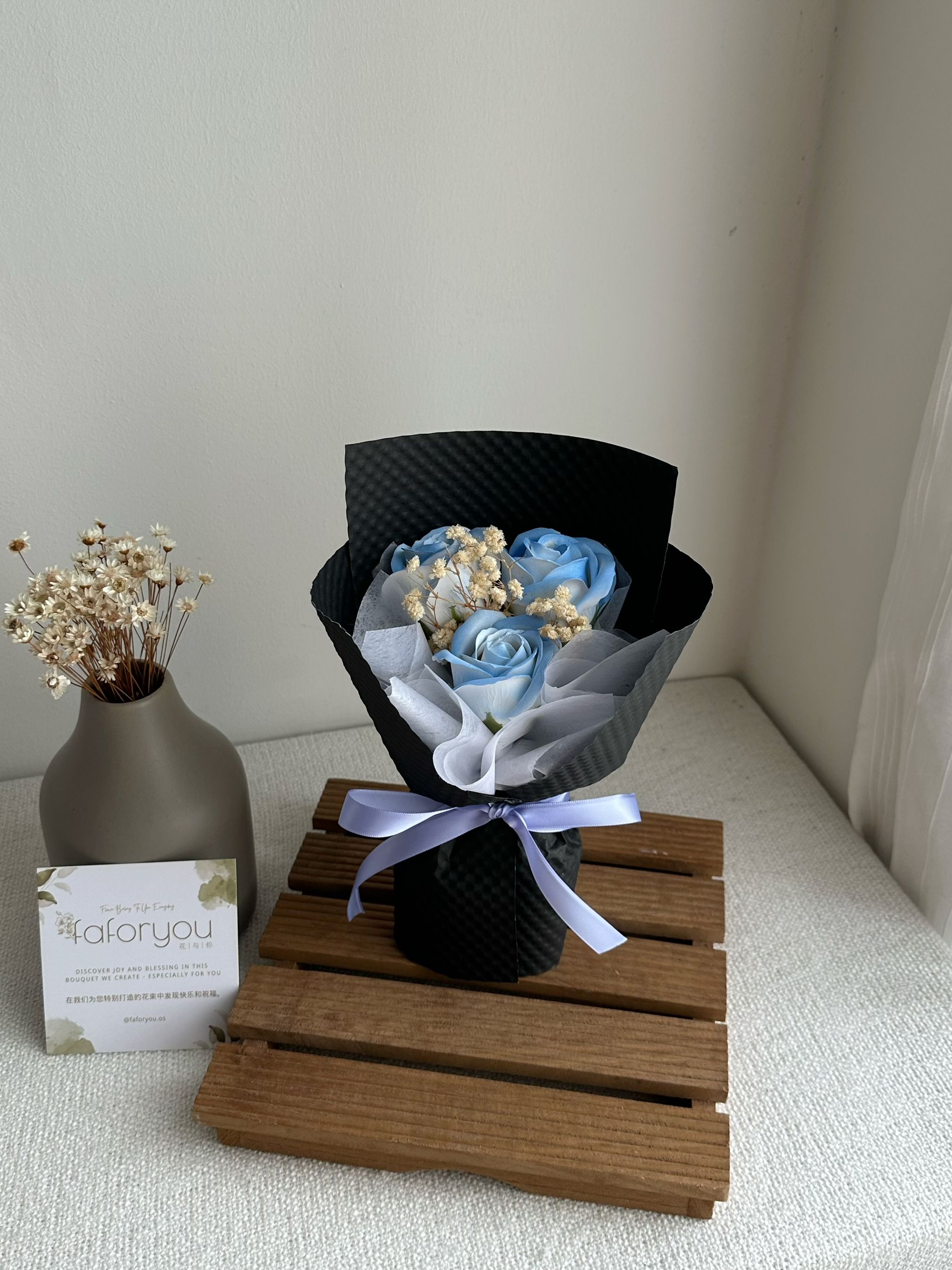 3 Stalk Soap Rose Bouquet (3SRN002)_2