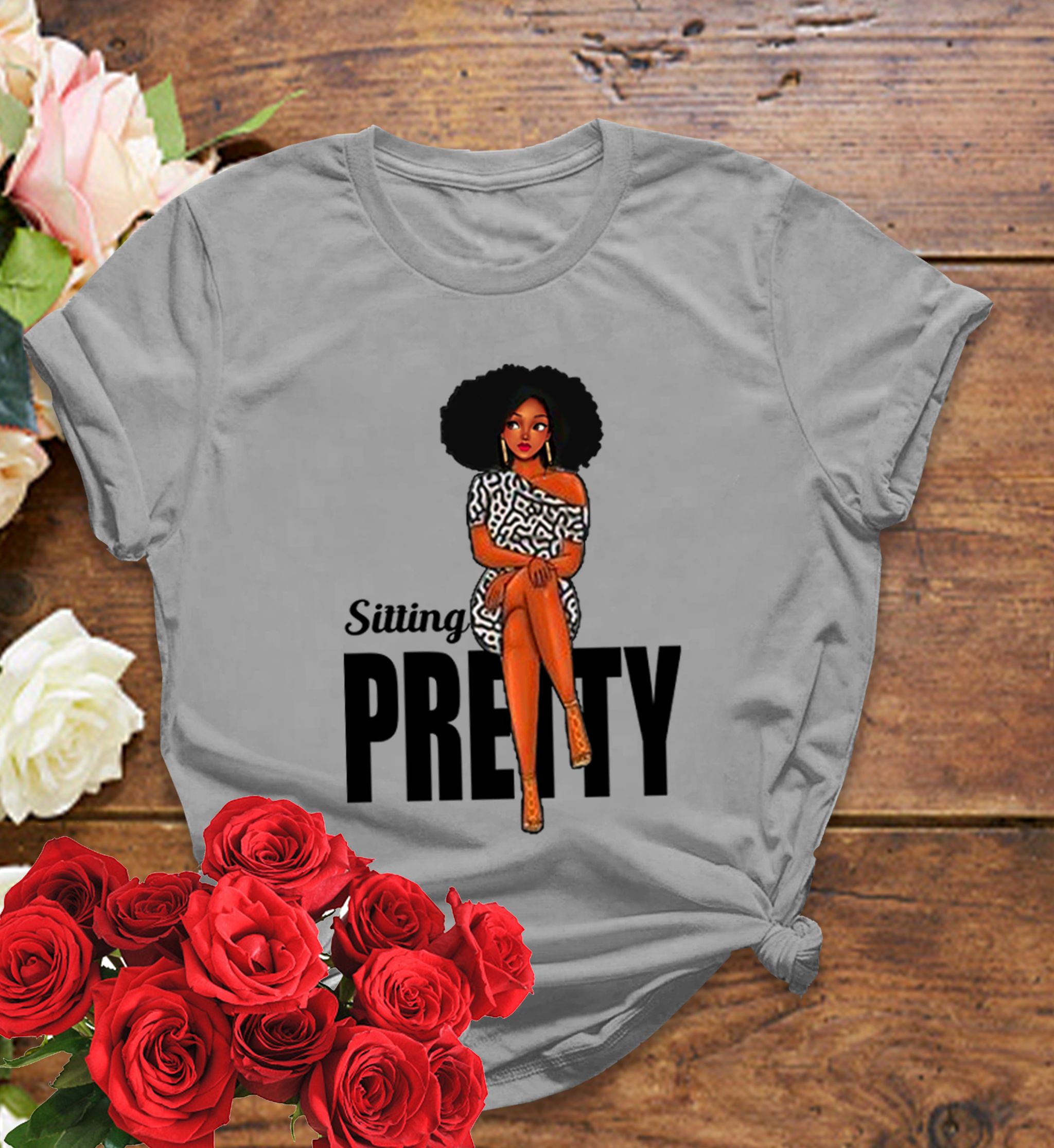 📝 Sitting Pretty – Bold & Beautiful T-Shirt for Confident Queens_2