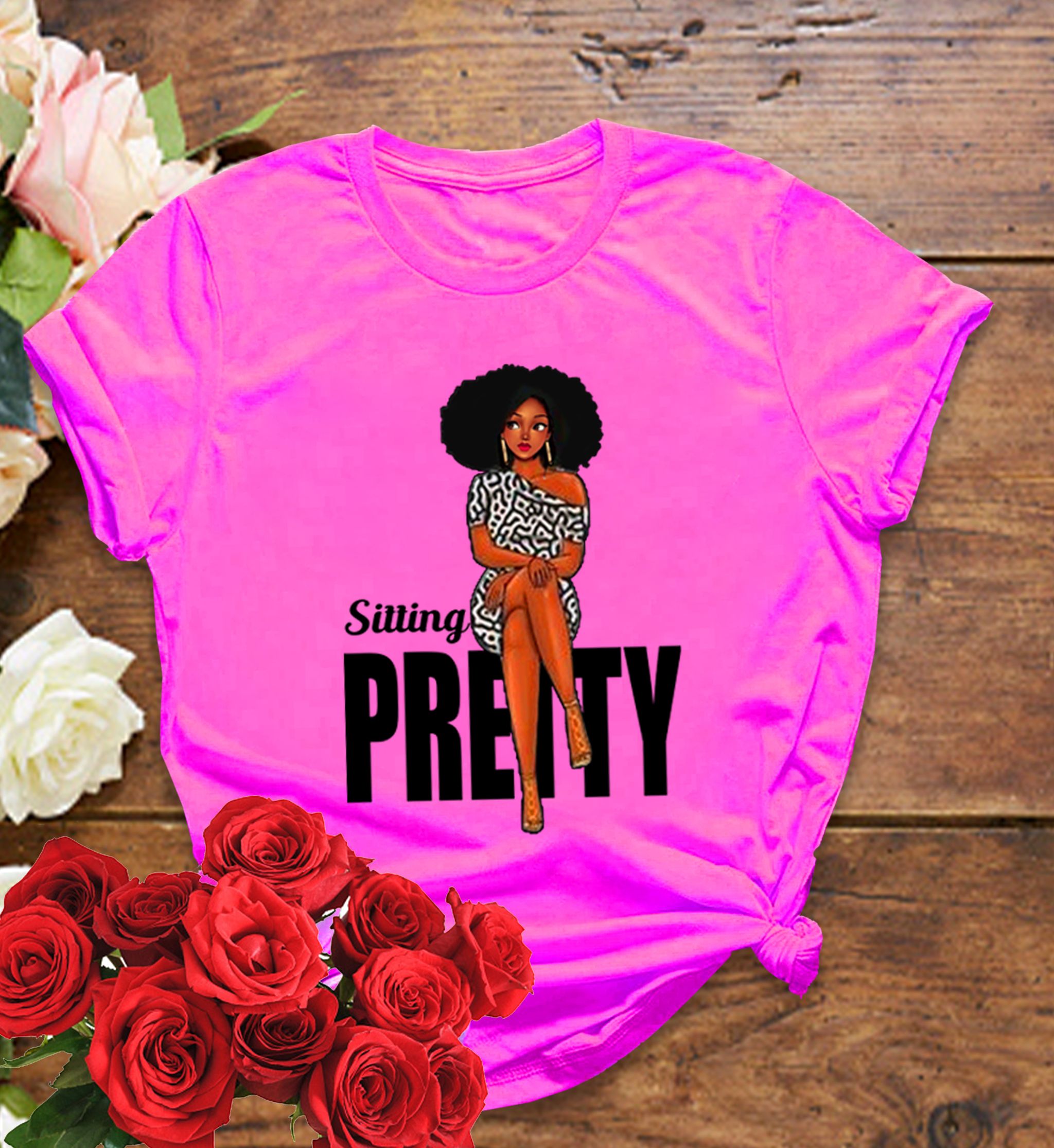 📝 Sitting Pretty – Bold & Beautiful T-Shirt for Confident Queens_5