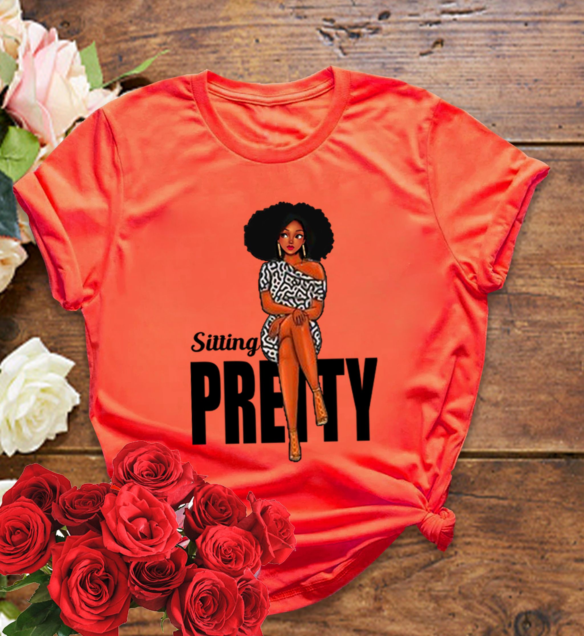 📝 Sitting Pretty – Bold & Beautiful T-Shirt for Confident Queens_6
