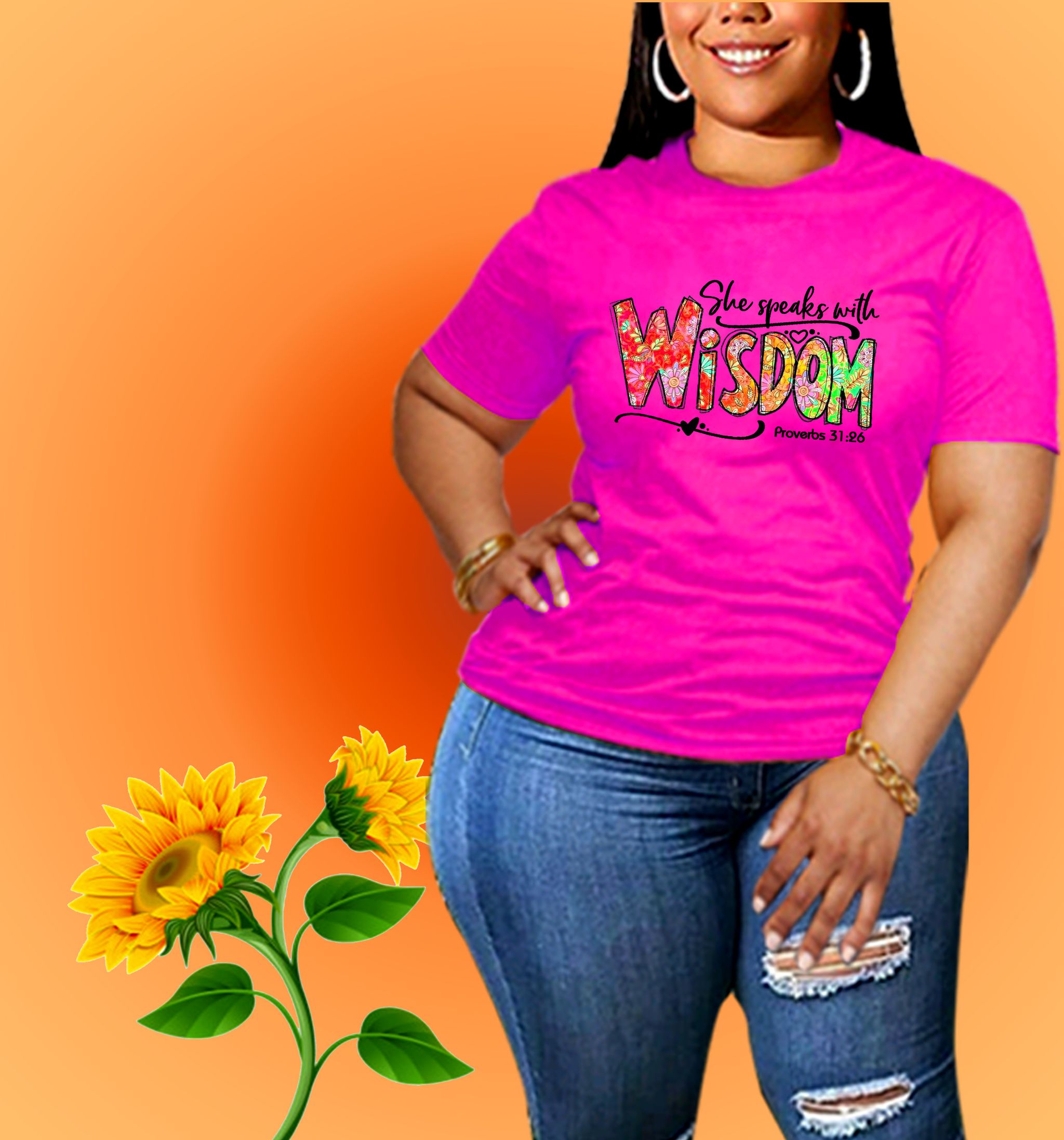 ✨ She Speaks with Wisdom – Proverbs 31:26 Inspirational T-Shirt for Women_10