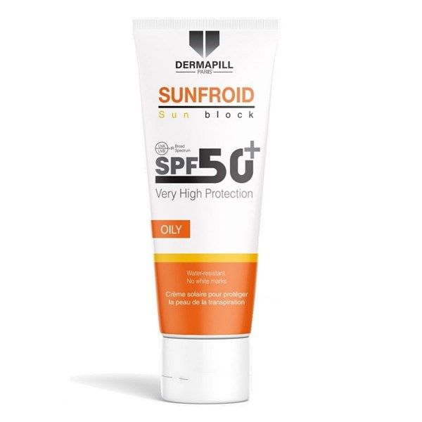 واقي شمس كيميائي ديرمابل DERMAPILL SUNFROID SUNBLOCK OILY SKIN	_0