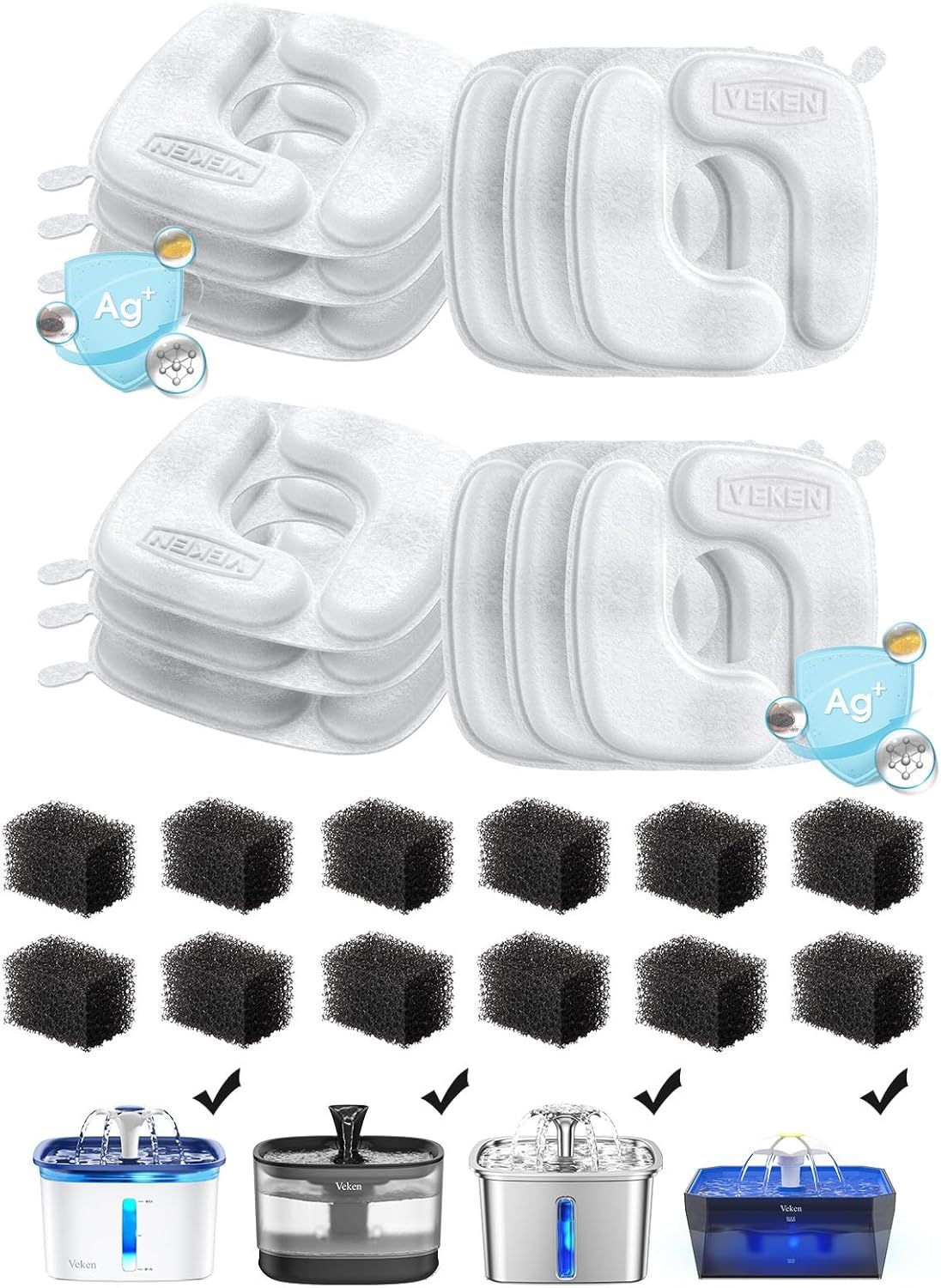 REPUESTOS DE FILTRO DE FUENTE DE AGUA VEKEN_0