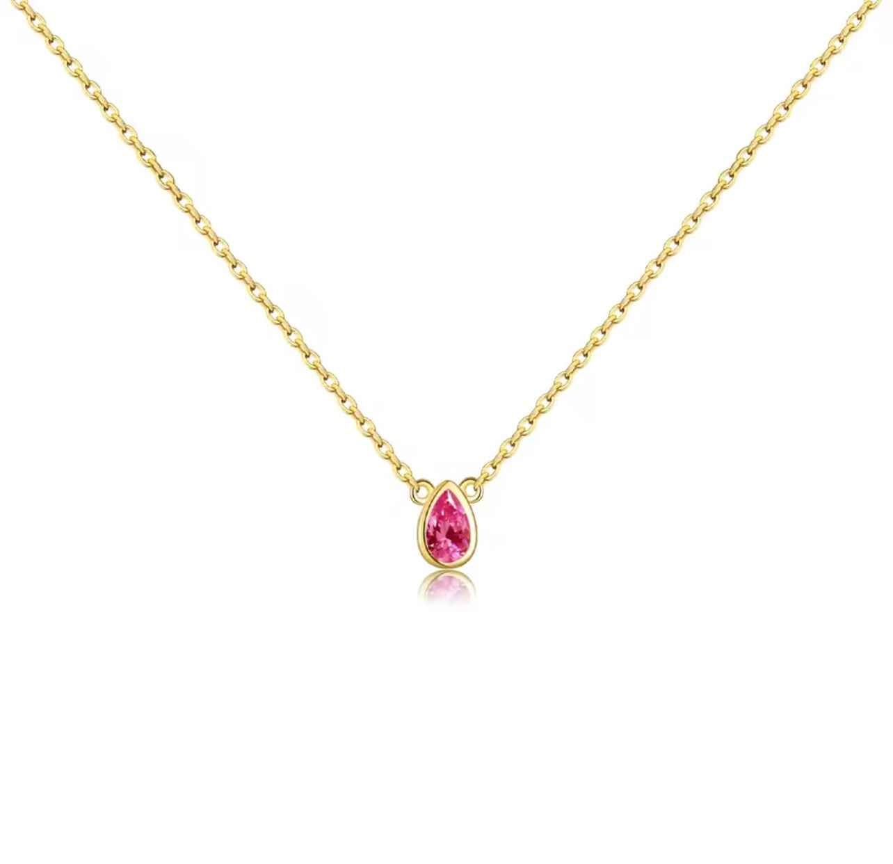 Tear geam necklace _3