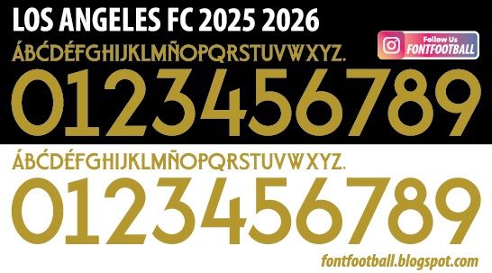 Font Vector Los Angeles FC 2025 2026 kit_0