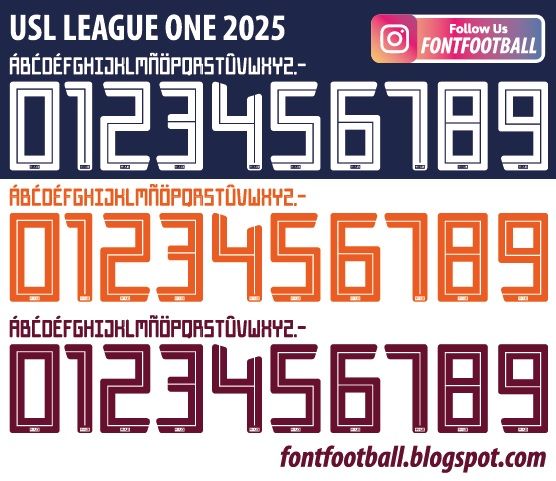 Font Vector USL League One 2025 kit_0